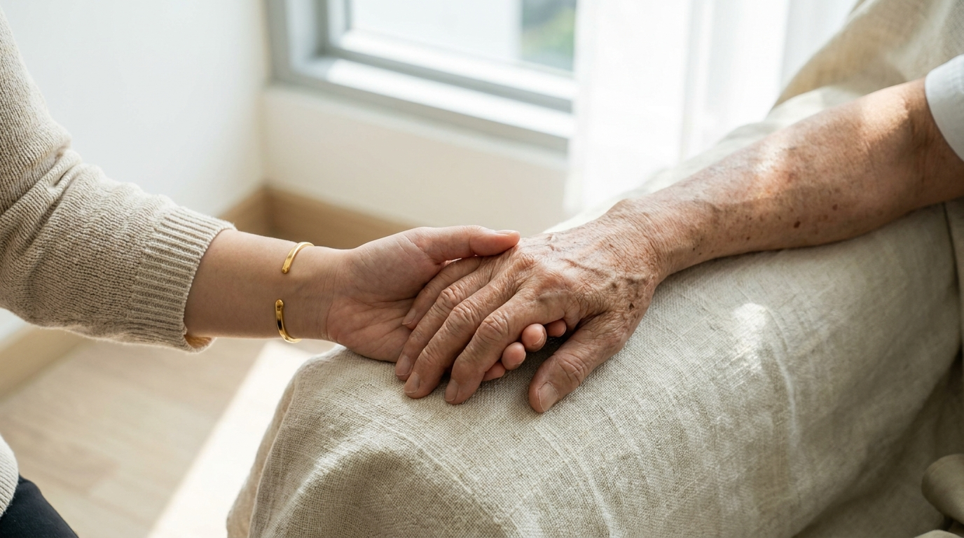 What happens when a parent is discharged from hospital?